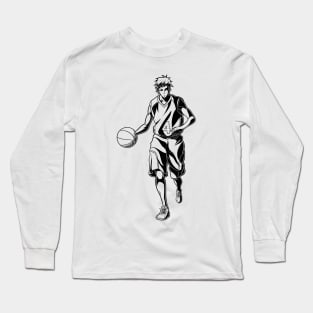 Seijuro Akashi in Action Line Art Long Sleeve T-Shirt